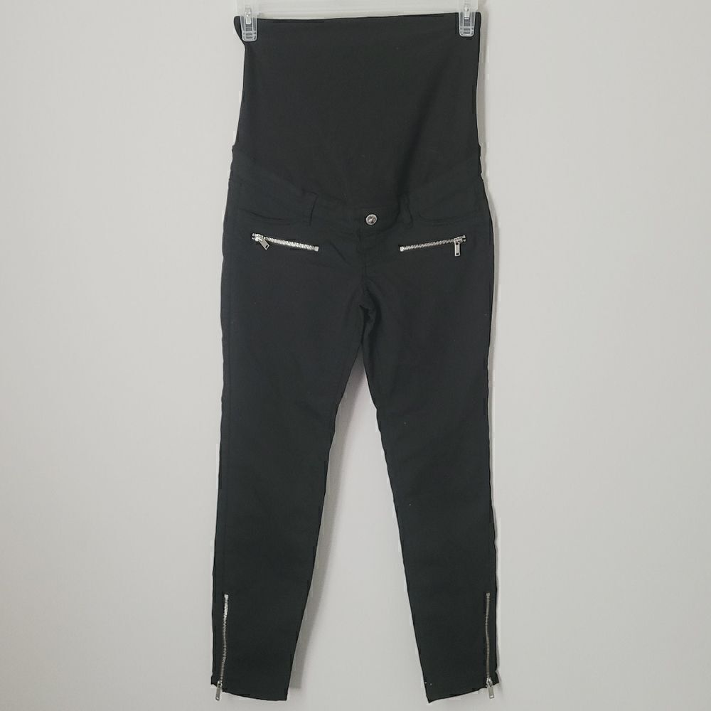 New H&M Mama Black Maternity Skinny Leg Jeans Size 8 NWT